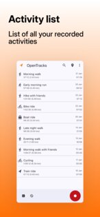 OpenTracks 4.27.0. Скриншот 13
