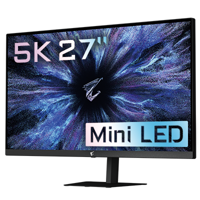 GIGABYTE представила первый глянцевый 5K-монитор mini-LED и другие модели AORUS ELITE