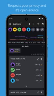 openScale 3.1.1. Скриншот 1