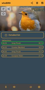 whoBIRD 5.2. Скриншот 3