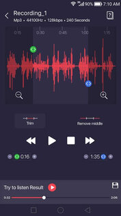Voice recorder 25.0. Скриншот 3