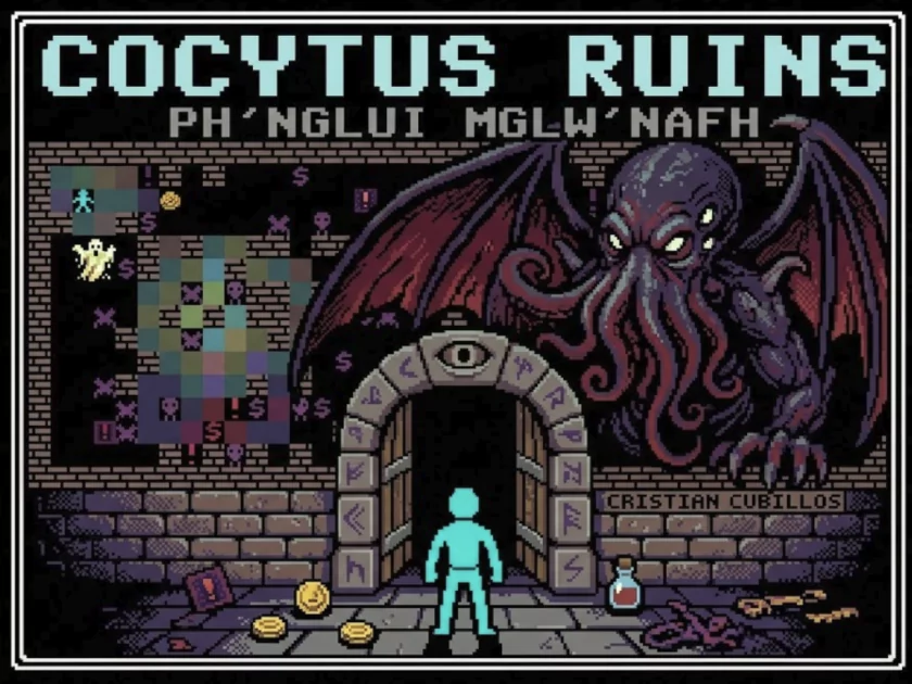 Cocytus Ruins — лавкрафтианский "рогалик", который выходит для компьютера Commodore 64
