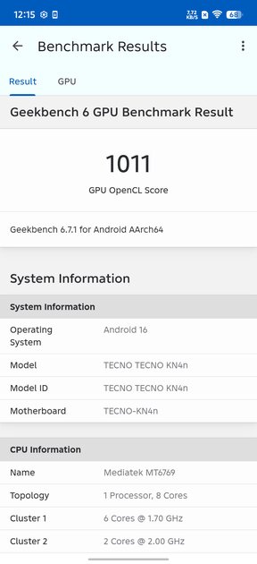 Долгоиграющий смартфон за разумные деньги: обзор TECNO Spark 50 — Производительность и тесты. 5