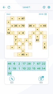 Математический кроссворд 2.8. Скриншот 3