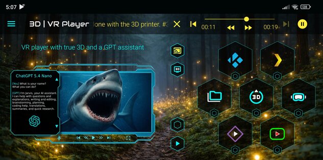 3D VR Player 2.07. Скриншот 1