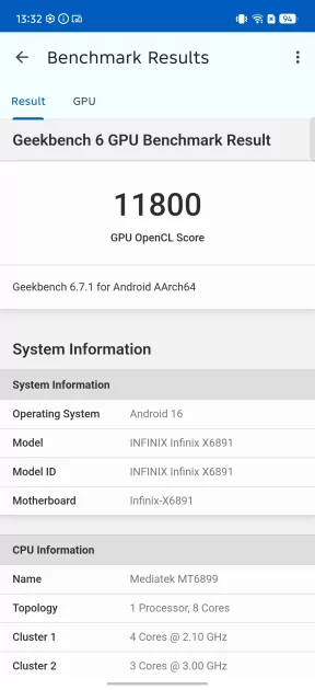 Настоящий геймерский, а не просто мощный смартфон. Обзор Infinix GT 50 Pro с СЖО и триггерами — Производительность и тесты. 5