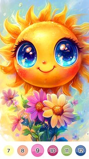 Раскраска по номерам – Игры для детей 1.2. Скриншот 1