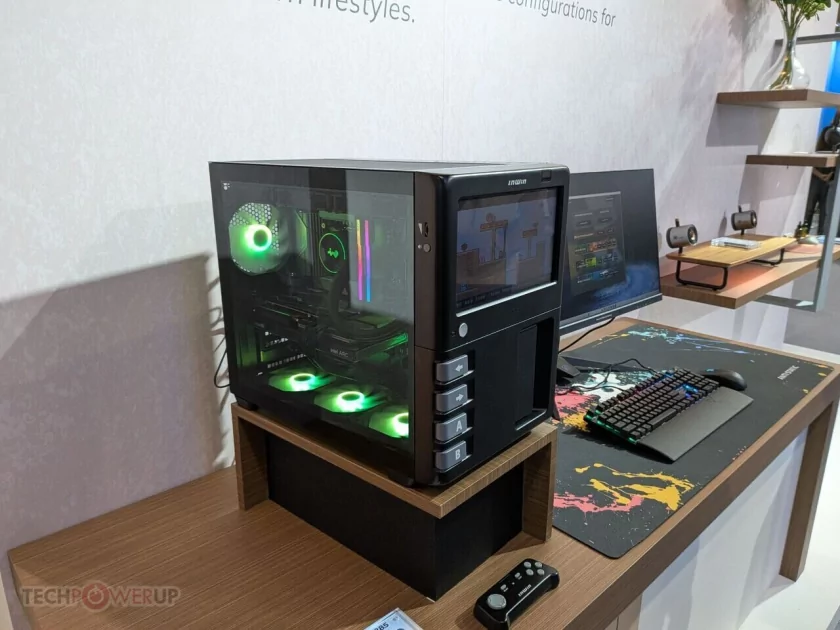 InWin представила корпус-аркаду GX-285 со встроенными дисплеем и геймпадом