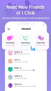Litmatch – найди новых друзей 7.69.2. Скриншот 1