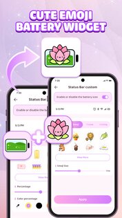 Emoji Battery Icon Customize 1.4.2. Скриншот 12