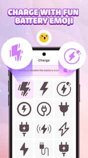 Emoji Battery Icon Customize 1.4.2. Скриншот 14