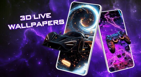 3D Live Wallpapers - 4K & 4D 1.9.6. Скриншот 1