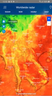 Погодный радар 1.60. Скриншот 1
