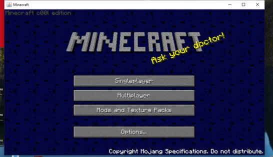 Minecraft C00l Edition. Скриншот 3