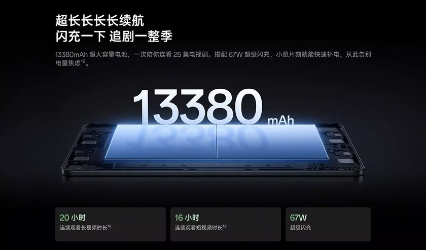 Представлен планшет OnePlus Pad 3 Pro — можно посмотреть 25 эпизодов сериала на одном заряде