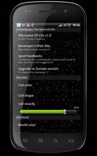LiveWallpaper The Game Of Life 1.1. Скриншот 3