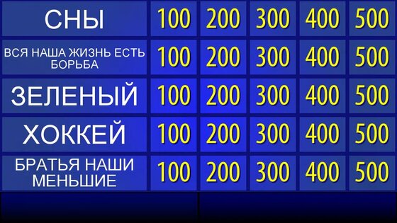 Своя Игра. Скриншот 1