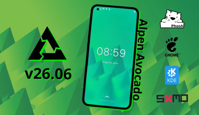 Обновление postmarketOS 26.06 Alpen Avocado: поддержка "хромбуков" и свежие пакеты Linux
