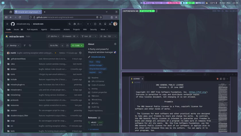 Основанный на Mir композитор Miracle-WM готовится к релизу 1.0: лучшая поддержка плагинов и Wayland