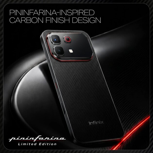 Представлен Infinix Note 60 Pro Pininfarina Edition с дизайном, вдохновлённым суперкарами