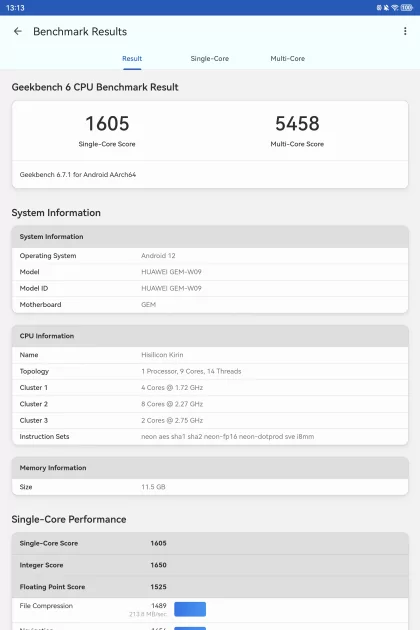Превращается в ноутбук и отлично снимает: обзор планшета HUAWEI MatePad Pro Max — Производительность и тесты. 1