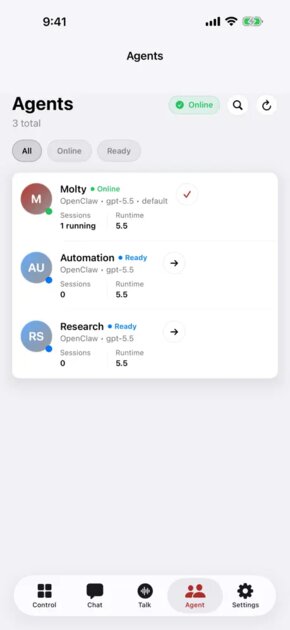 Вышел нативный клиент OpenClaw для iOS: можно управлять ИИ-агентами со смартфона