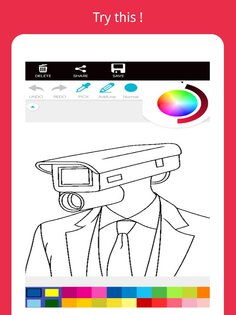 Cameraman Coloring Book 1.0. Скриншот 20