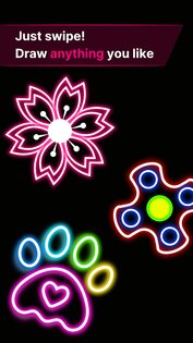 Finger Spinner: Glow Art Draw 1.1.4. Скриншот 5