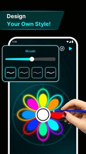 Finger Spinner: Glow Art Draw 1.1.4. Скриншот 18