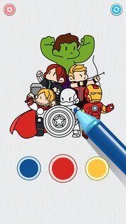 Coloring Paint: ASMR Superhero 194.0. Скриншот 1