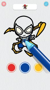Coloring Paint: ASMR Superhero 194.0. Скриншот 3