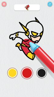 Coloring Paint: ASMR Superhero 194.0. Скриншот 4