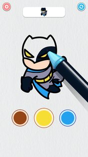 Coloring Paint: ASMR Superhero 194.0. Скриншот 5