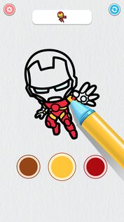 Coloring Paint: ASMR Superhero 194.0. Скриншот 6