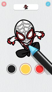 Coloring Paint: ASMR Superhero 194.0. Скриншот 7
