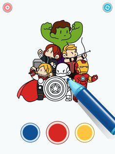 Coloring Paint: ASMR Superhero 194.0. Скриншот 9