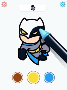 Coloring Paint: ASMR Superhero 194.0. Скриншот 12