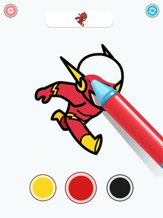 Coloring Paint: ASMR Superhero 194.0. Скриншот 13