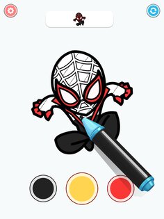 Coloring Paint: ASMR Superhero 194.0. Скриншот 15