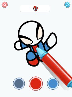Coloring Paint: ASMR Superhero 194.0. Скриншот 21