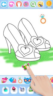 Glitter Beauty Coloring Pages 39. Скриншот 3