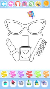 Glitter Beauty Coloring Pages 39. Скриншот 9