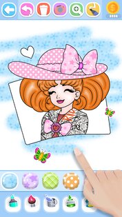 Glitter Beauty Coloring Pages 39. Скриншот 17