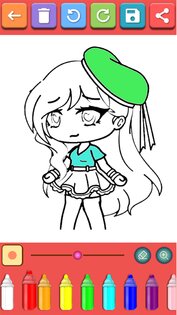 Gacha Chibi Coloring Book 13.0. Скриншот 11