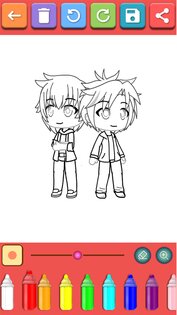 Gacha Chibi Coloring Book 13.0. Скриншот 14