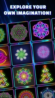 Glow Art Drawing - Doodle App 1.0.23. Скриншот 5
