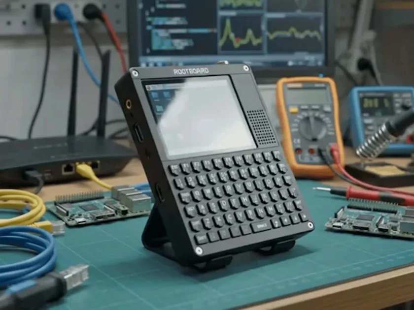 Представлен RootBoard — мини-ноутбук на базе Raspberry Pi с 70-клавиашной клавиатурой