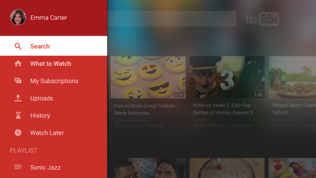 Приложение YouTube получило поддержку Android TV