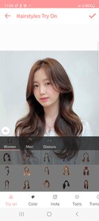 Hairstyles Try On 1.14. Скриншот 1