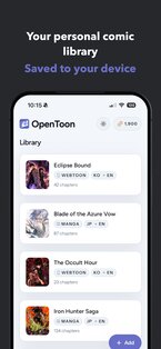 OpenToon – переводчик манги 1.1.2. Скриншот 3